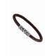 Pulsera Lotus Style Dark Style cuero