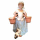 Figura Porcelana LLadro Cargada con pozales