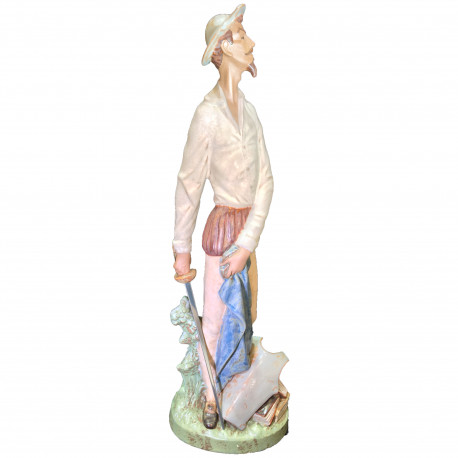 Figura Porcelana LLadro Don Quijote Erguido