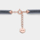 PULSERA CLUSE- ROSA, MÁRMOL, TERCIOPELO GRIS AMOURETTE